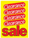 Clearance Retail Sale Sign Posters