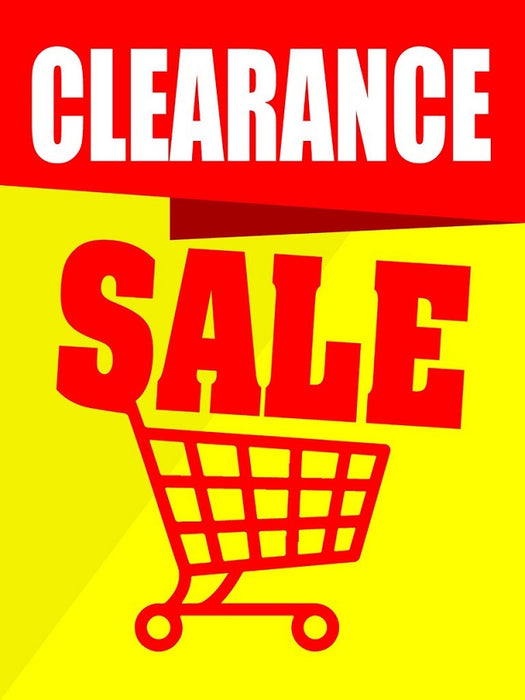 Clearance Sale Standard Poster-Floor Stand Stanchion Sign-22" x 28"