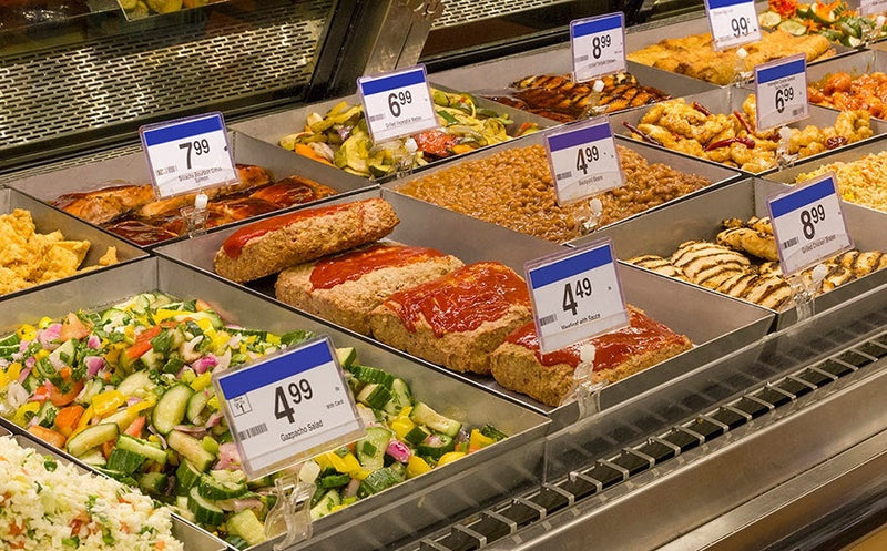 Deli Clip-On Sign Holders with Protective Sign Sleeve – 5.5 x 3.75 in | 10-Piece Pack