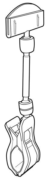 Clip On Extended Length Sign Holders-10 pieces