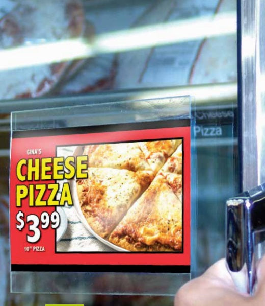 Cooler/Freezer Door Sign Holders-8.5"x11"-Landscape-10 pieces