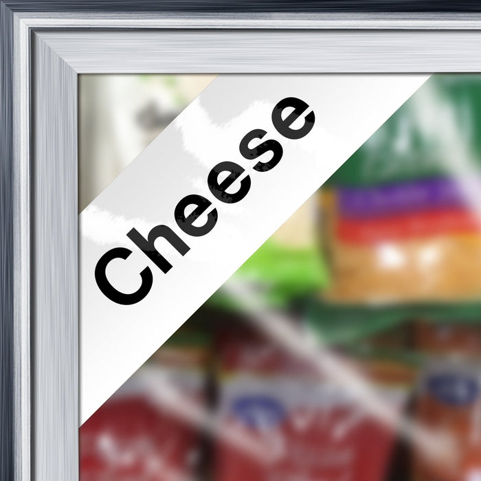 Cooler Door Decal Clings- Cheese