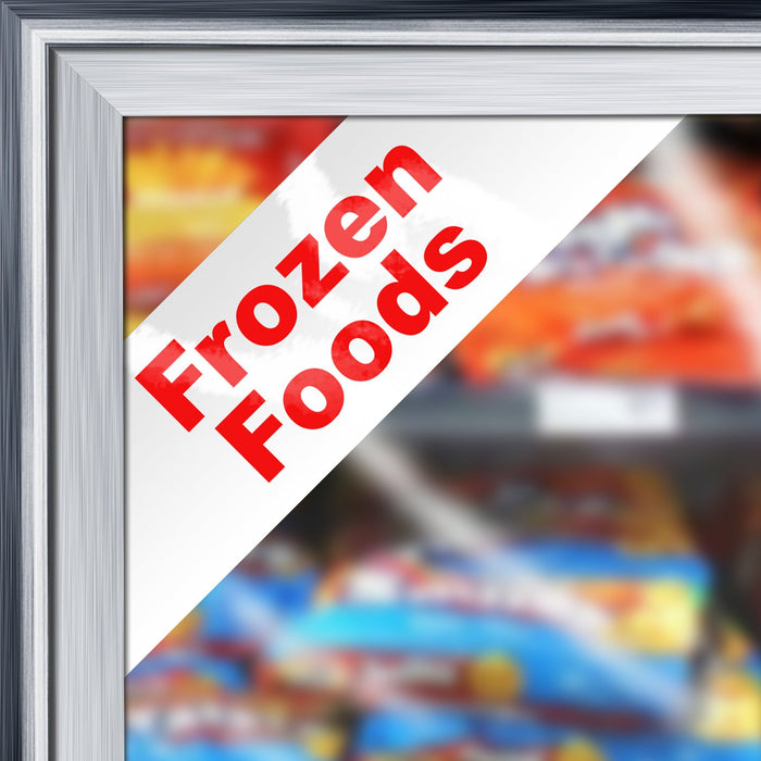 Cooler Door Decal Clings- Frozen Foods