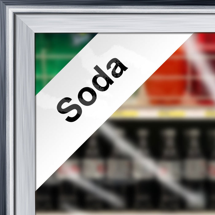 Cooler Door Decal Clings- Soda