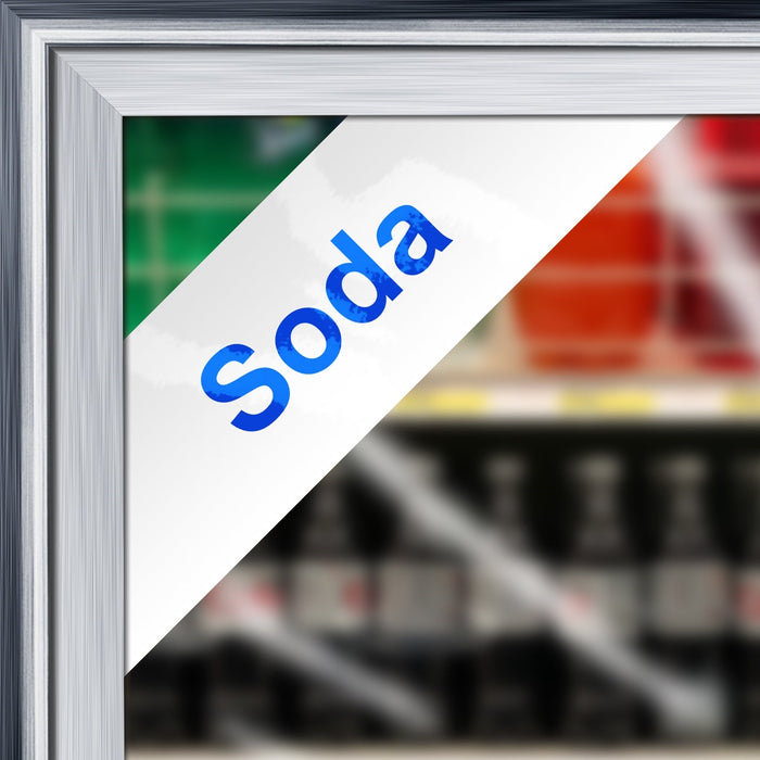 Cooler Door Decal Clings- Soda