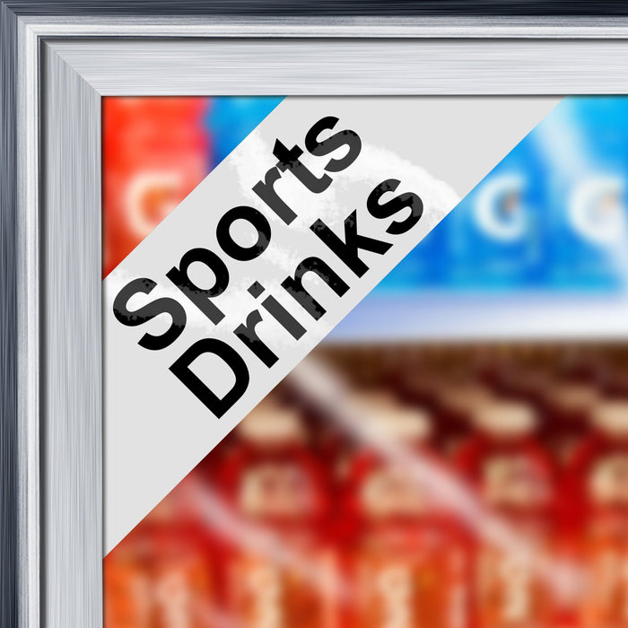 Cooler Door Decal Clings- Sports Drinks
