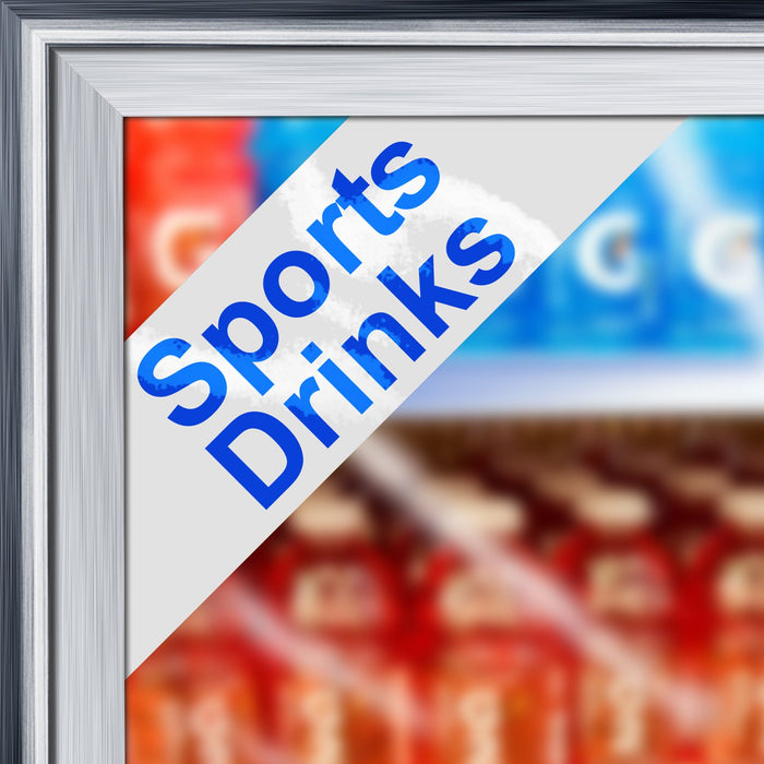 Cooler Door Decal Clings- Sports Drinks