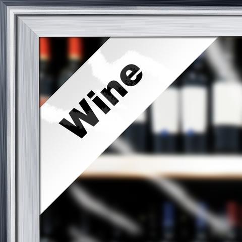 Cooler Door Decal Clings- Wine