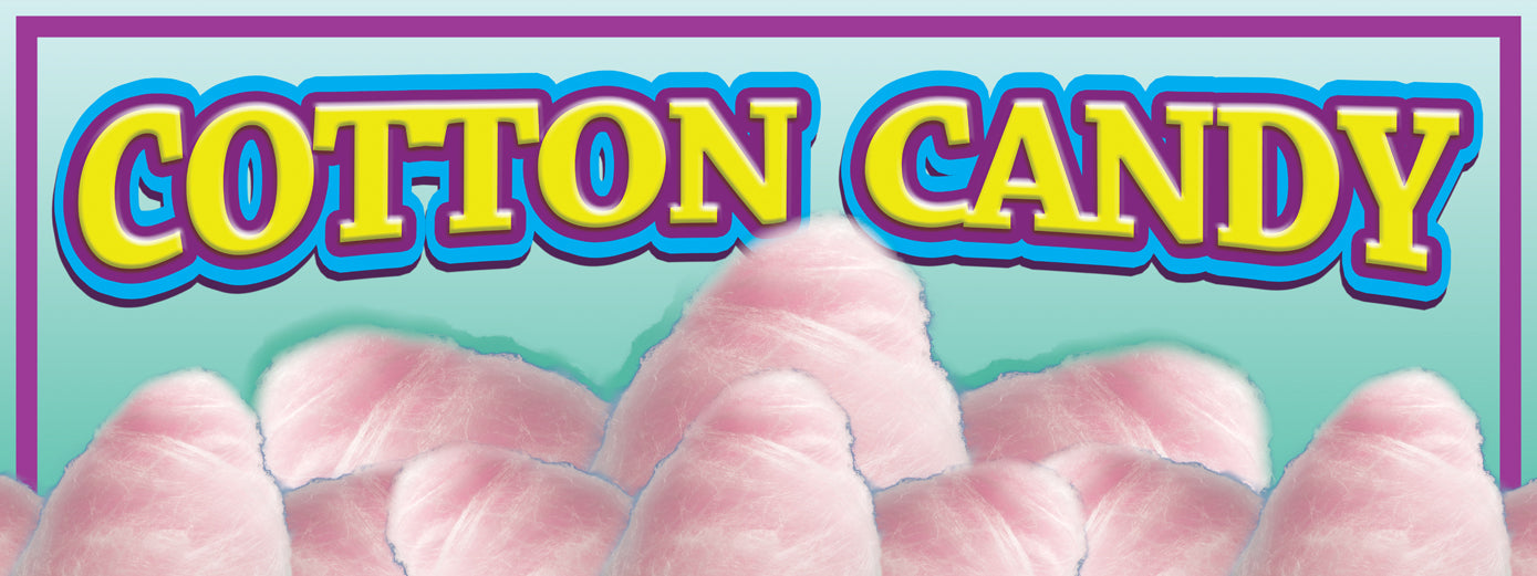 Cotton Candy Banner Pink