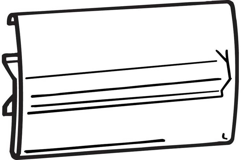 Covered Face Shelf Edge Price Card Holders-10 pcs