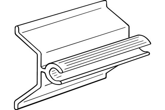 Covered Face Sign Holder System for Shelf Price Channels- 3.5 x 5.5- 10 pieces