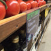 Covered Face Sign Holders for Store Fixtures  with Square Edge Shelves