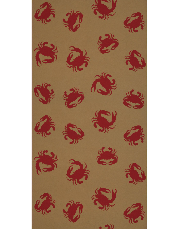 Crab Kraft Paper Table Rolls- 6 rolls
