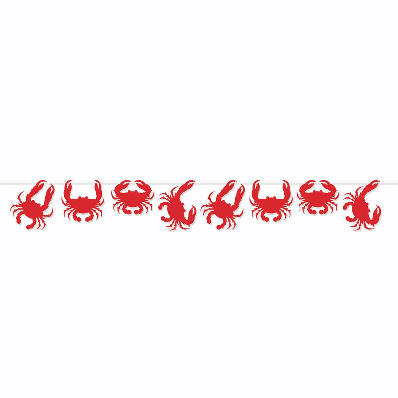 Crab Streamer Display Garland 12 pieces