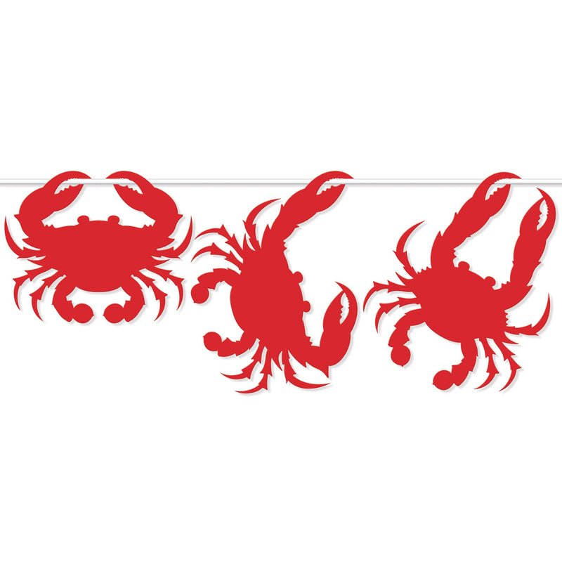 Crab Streamer Display Garland 12 pieces