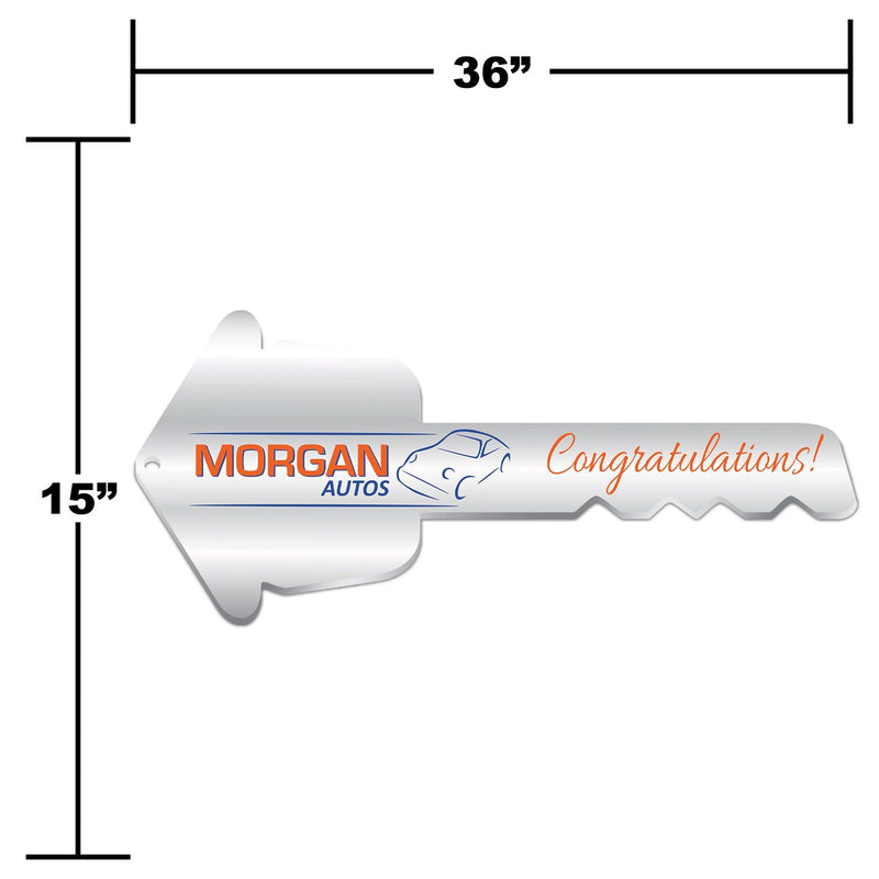 Custom Printed 36" Key for Real Estate