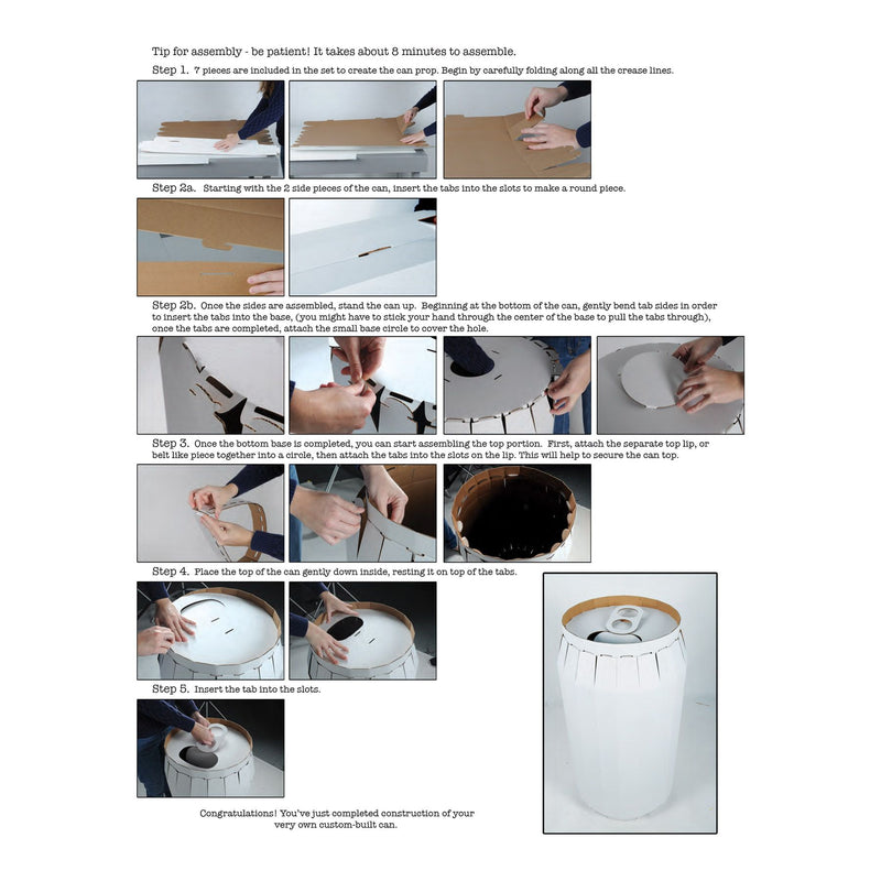 Custom Printed 3' Tall Can Display Standees