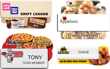 Name Badge Promotional Snap Ons-Custom