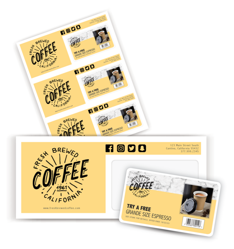 Customer Loyalty Card Flyers/Mailers-Custom Printed