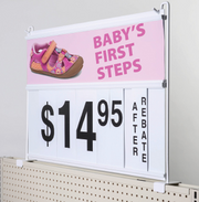 Gondola End Cap Spiral Sign Boards