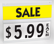 White Spiral Sign Board-Large