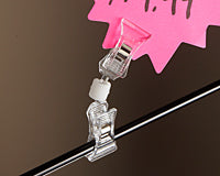 Sign Holder- Double Clips- 25 pieces