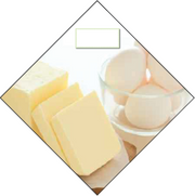 Dairy Ceiling Danglers for supermarkets grocery food stores