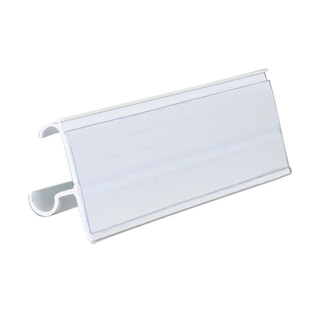 Data Strips for Double Wire Cooler Shelves- 1.25 x 3"- 25 pcs