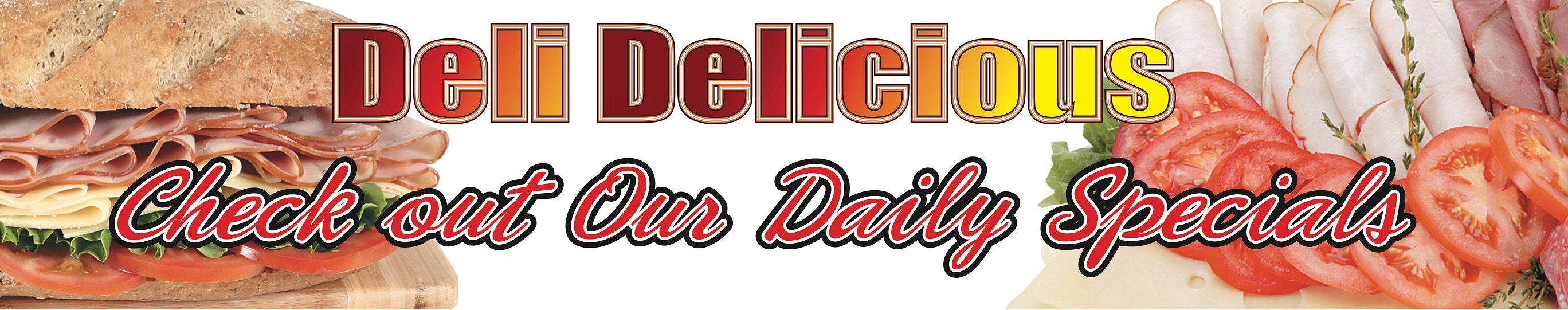 Deli Daily Specials Ceiling Dangler-Hanging Sign
