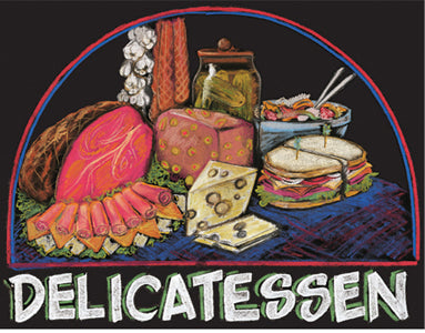 Deli Signs – Chalkboard Style | 16-3/8"W x 22"H | Write-On Wipe-Off