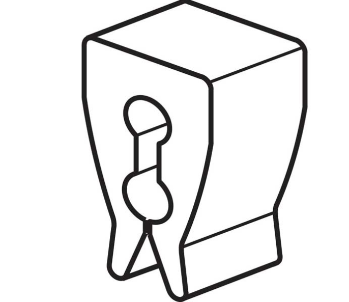 Display Hook Product Stop Inventory Control Unit -Natural 200 pieces