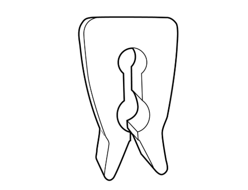 Display Hook Product Stop Inventory Control Unit -Natural 200 pieces