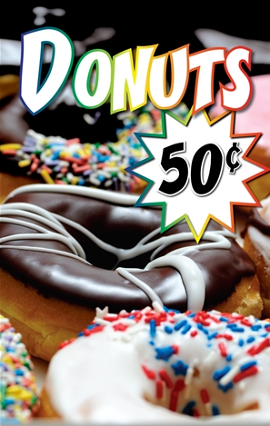 Donuts Window Sign-Custom Price