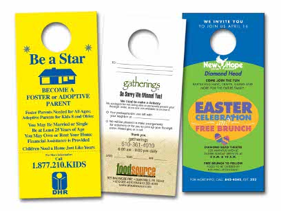 Door Hangers- Custom Printed