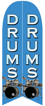 Drums Feather Flags