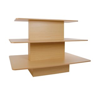 3-Tier Rectangular Retail Display Table-Melamine