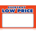 Everyday Low Price Shelf Signs- Retail Price Cards-11"W x 7"H -100 signs - screengemsinc