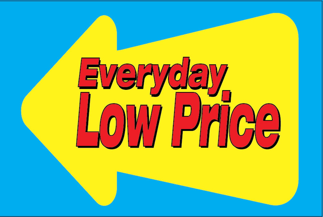 Everyday Low Price Aisle Violators Shelf Signs-Blue-50 signs