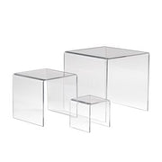 clear acrylic display risers