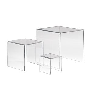 clear acrylic display risers