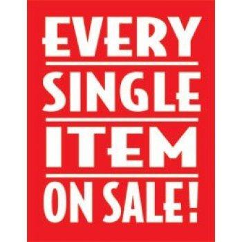Every Item on Sale Standard Poster-Floor Stand Stanchion Sign-22