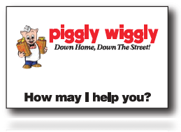 Piggly Wiggly Supermarket -Name Badges -25 Pieces — Screengemsinc