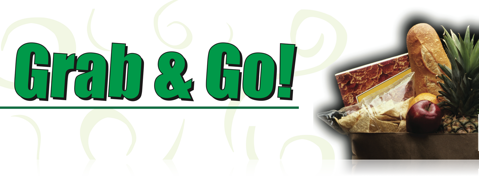 Grab Collection Sign Grab N Go Countertop Easel Sign — screengemsinc