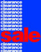 Clearance Sale Countertop Easel Sign-Blue