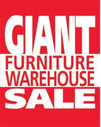 Giant Warehouse Sale Lawn Yard Sign