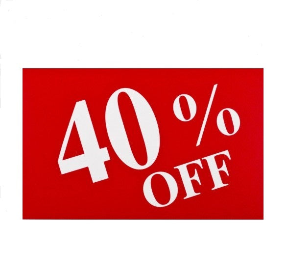 40% Off Countertop Easel Sign