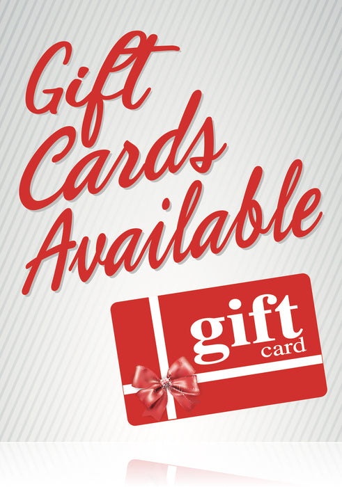 Gift Cards Available Easel Sign