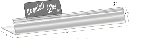 Clear Plastic Easel Style Sign Holder 