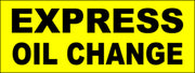 Car repair express oil change yellow & black vinyl banner