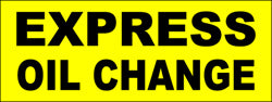 Express Oil Change Banner